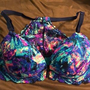 Multi color razorback Victoria secret pink bra